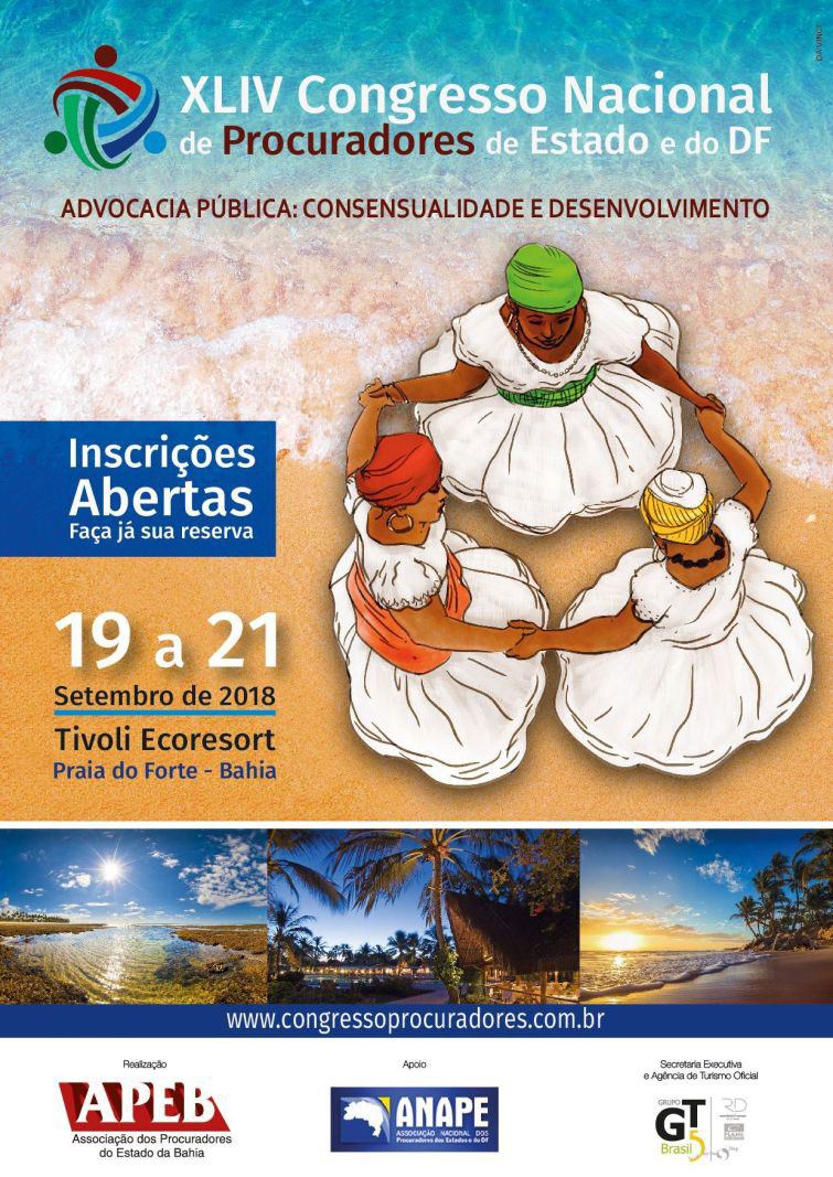Congresso de 2018 acontece de 19 a 21 de setembro, na Bahia - Foto: Divulgação