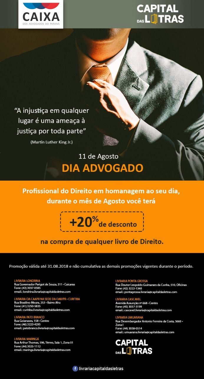 Promoção é válida para obras da área de Direito - Foto: Divulgação