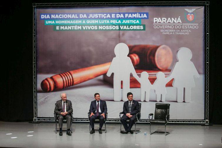 Darci Piana, general Hamilton Mourão e o ministro Sérgio Moro - Foto: Divulgação